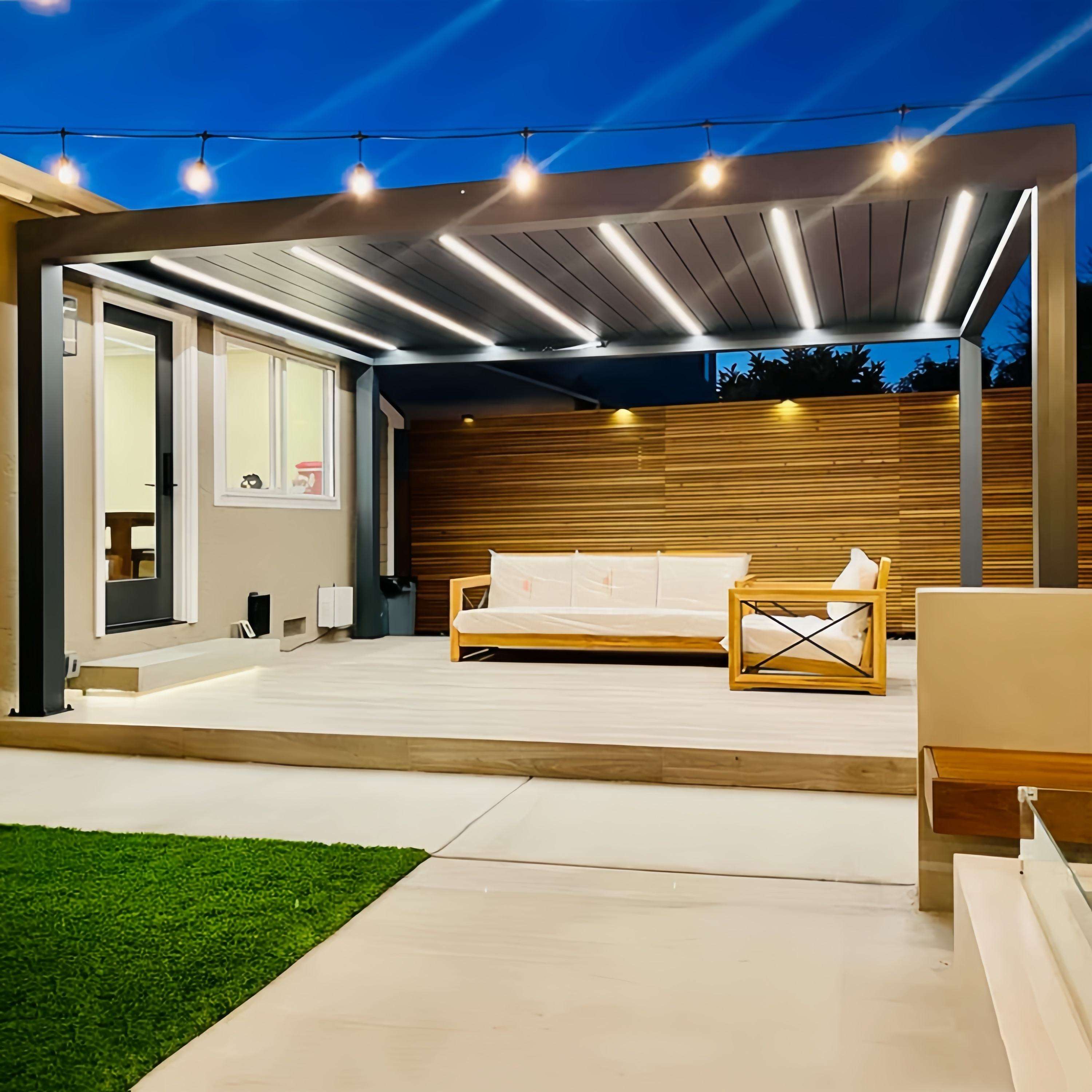 Pabellón Rectangular de Aleaci - Outdoor Furniture Metal reseña y precio