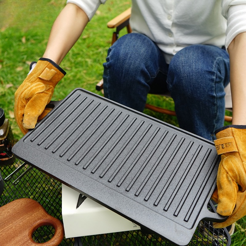 Plato de barbacoa para acampar - Outdoor Furniture Metal reseña y precio